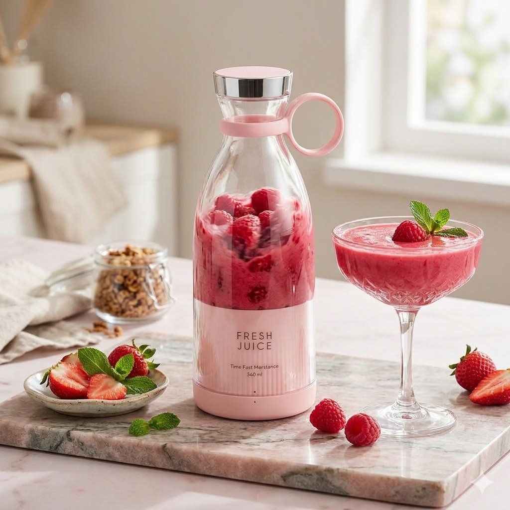 Electric Portable Mini Juicer Bottle | Wireless Personal Size Juicer Blender