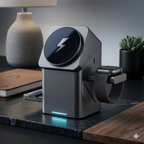New Upgrade 3-in-1 Magnetic Wireless Charger Stand for iPhone 16/15/14/13 Series, Apple Watch & AirPods – Fast Charge Dock