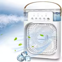 3-in-1 Mini Air Cooler Fan Humidifier – Silent Cooling with Night Light & Timer