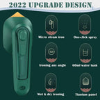 2-in-1 Portable Handheld Garment Steamer & Travel Iron | Dry & Wet Ironing | Compact Mini Press for Home & Travel