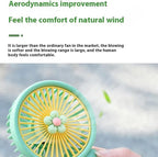 Small fan USB charging with lanyard, small cooling fan desktop cooling fan, summer outdoor personal