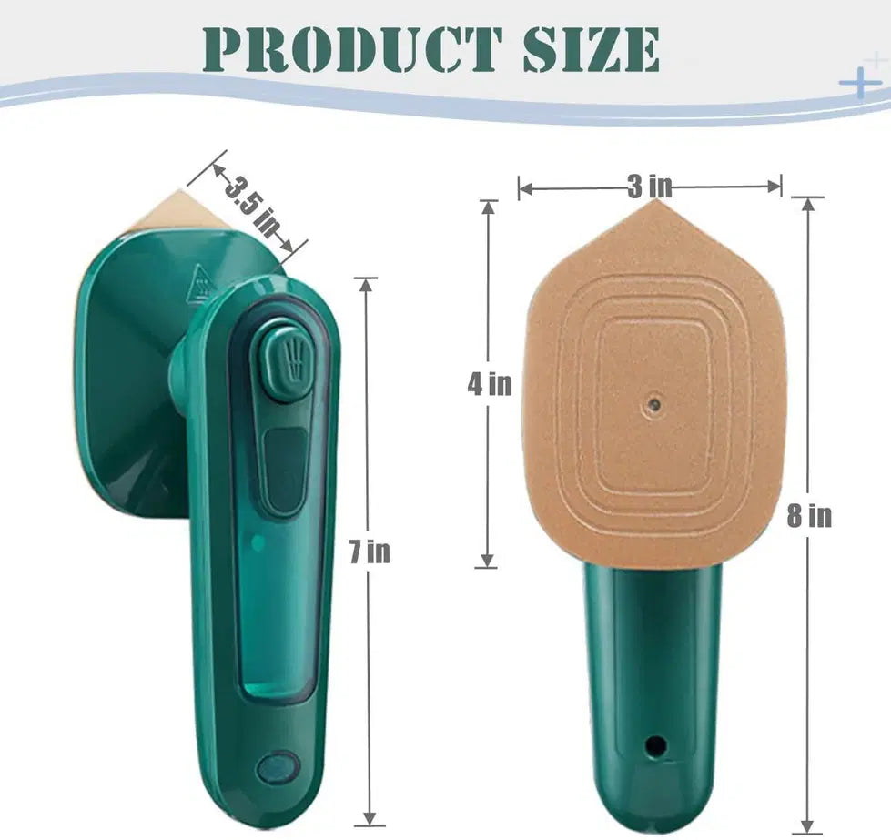 2-in-1 Portable Handheld Garment Steamer & Travel Iron | Dry & Wet Ironing | Compact Mini Press for Home & Travel